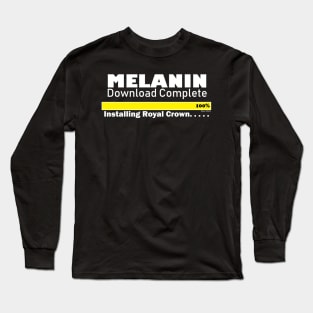 Melanin Download Complete Long Sleeve T-Shirt